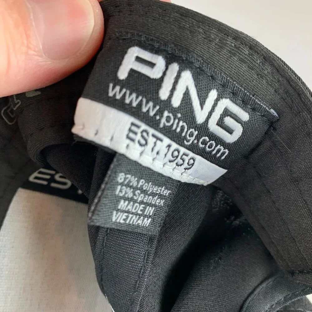 Ping Golf Mens Black Play Your Best Snapback Hat